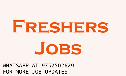 FRESHER JOBS